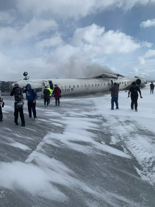 Toronto Plane Crash: One in Critical Condition, Seven Others Injured at Pearson Airport