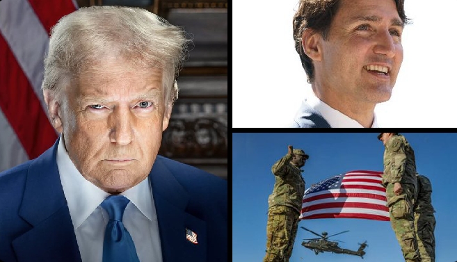 Breaking News: President Donald Trump declares that the U.S. will no longer provide military protection unless Canada becomes the 51st state