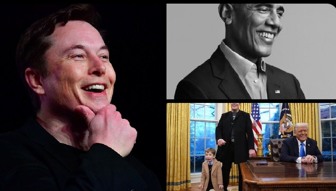 BREAKING NEWS: Elon Musk has captured the United States of America. Imagine Elon’s child talking when a U.S. president is speaking. I’m ashamed to be a U.S. citizen today—Barack Obama blasts Trump